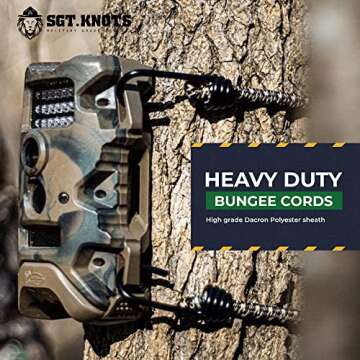 SGT KNOTS Heavy Duty Marine Grade Bungee Cord with Hooks