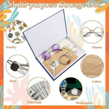 Cholemy Preppy Decorative Books Room Decor Aesthetic Preppy Magnetic Decorative Fake Faux Book Storage for Modern Bookshelf Coffee Table Home Living Room