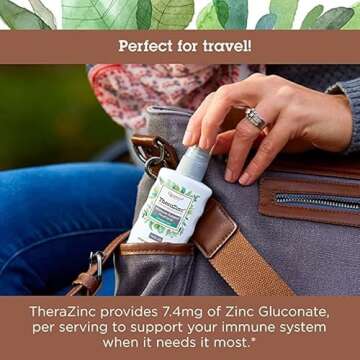 Quantum Health TheraZinc Oral Spray, Zinc Immune Support For Adults and Kids, Provides Throat Relief in a Soothing Liquid Zinc Spray, 4 Oz.