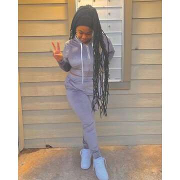 Nimsruc Two Piece Velour Outfits For Women Matching Lounge Sets Jogging Suits Long Sleeve Crop Top Tracksuits Zip Up Hoodie Sweatsuits White S