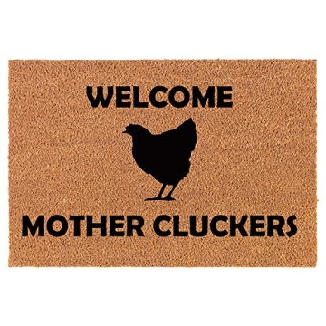 Adorable Mother Cluckers Coir Doormat - Perfect Housewarming Gift!