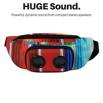 Fannypack with Speakers for Parties and Festivals