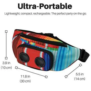 Fannypack with Speakers for Parties and Festivals