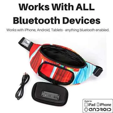 Fannypack with Speakers for Parties and Festivals
