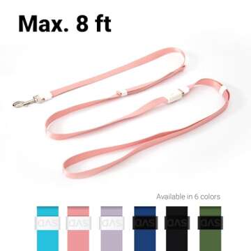 SVD.PET 4-in-1 Hands Free Dog Leash, Versatile Crossbody Dog Waist Leash with Easy Release Buckle, A...