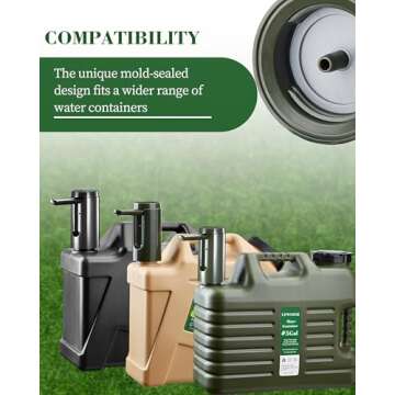 UPWOIGH 5 Gallon Water Jug, Camping Water Container, Truly No Leakage Water Storage, Large Military Green Water Tank,BPA Free Portable Emergency Overlanding Gear for Outdoors Hiking