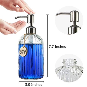 Elegant JASAI Glass Soap Dispenser for Every Space