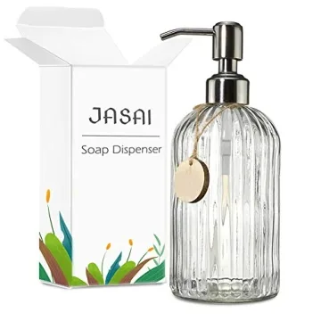 Elegant JASAI Glass Soap Dispenser for Every Space