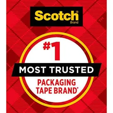 Scotch Heavy Duty Packaging Tape, 1.88" x 19.4 yd, Designed for Packing, Shipping and Mailing, Strong Seal on All Box Types, 1.5" Core, Clear, 1 Roll with Dispenser (142-700-H)