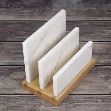 Creative Home Marble and Wood Document Sorter, Elegant Organizer
