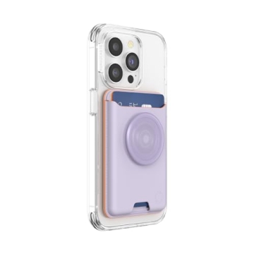 PopSockets Softgoods Phone Wallet with Expanding Grip and Adapter Ring for MagSafe, Phone Card Holde...