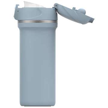 OasisMade GoodBrew - Insulated Coffee and Tea Press | Travel French Press Coffee Maker | No spilling and no liquid migration in the ground chamber | Perfect for Commuting, Camping or Traveling (15oz)