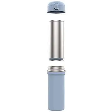 OasisMade GoodBrew - Insulated Coffee and Tea Press | Travel French Press Coffee Maker | No spilling and no liquid migration in the ground chamber | Perfect for Commuting, Camping or Traveling (15oz)