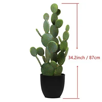 34.2" Large Artificial Cactus for Home Decor