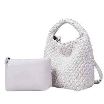 Eco-Chic Woven Vegan Leather Handbag for Women - Stylish & Sustainable