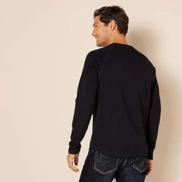 Slim-Fit Long-Sleeve Henley Shirt - Stylish Comfort