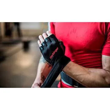 Harbinger Pro Weightlifting Gloves with Wrist Wraps