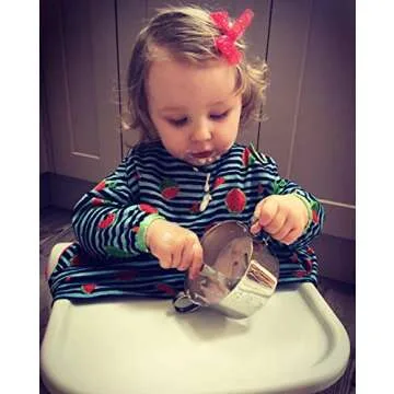 Children's Premium Stainless Steel Dinnerware Set | 1 Bowl with Handles, 1 Cup with Handle & 1 Divided Plate | Cute Little Princess Design | Perfect for Babies, Toddlers & Kids | by Kiddobloom