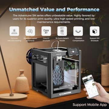FLASHFORGE Adventurer 5M 3D Printer with Auto Leveling