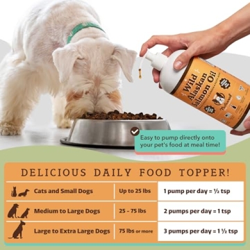 Wild Alaskan Salmon Oil for Dogs - Premium Omega 3 Supplement