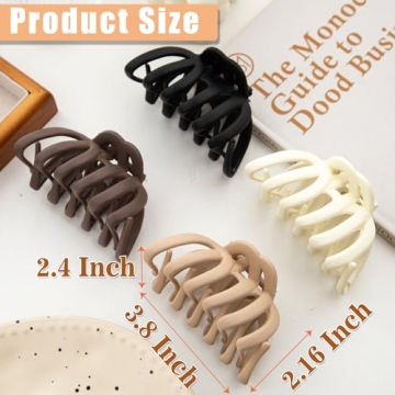 Seneeel Octopus Claw Clips for Thick Hair Strong Grip