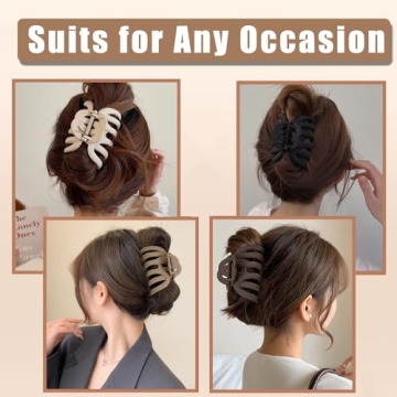Seneeel Octopus Claw Clips for Thick Hair Strong Grip