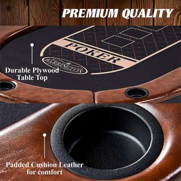 Barrington Billiards Poker Table - Stylish & Durable