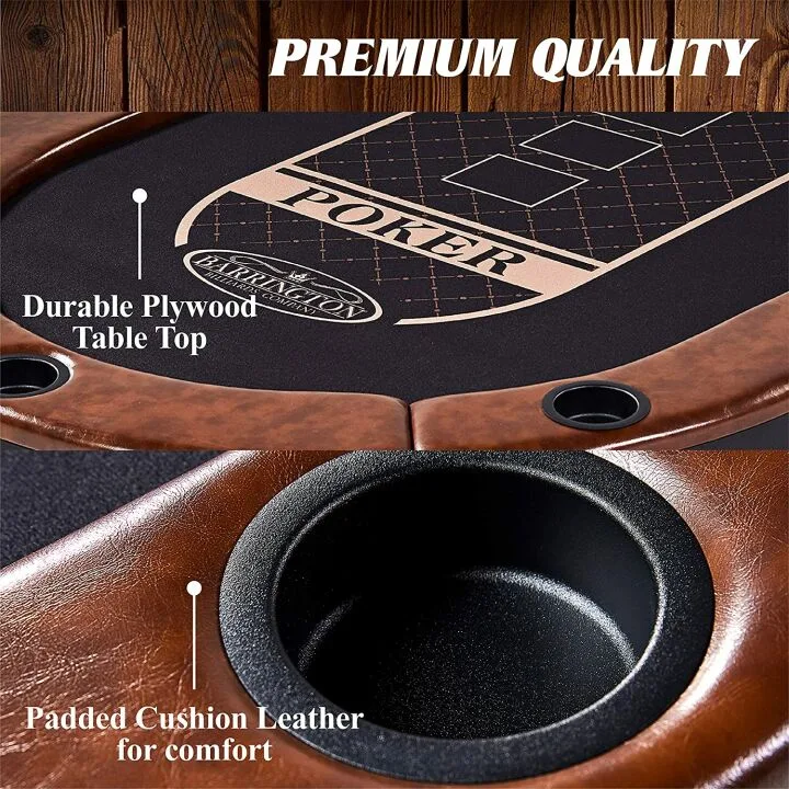 Barrington Billiards Poker Table - Stylish & Durable