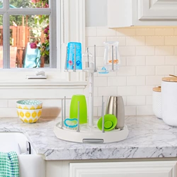 Munchkin High Capacity Baby Bottle Drying Rack White