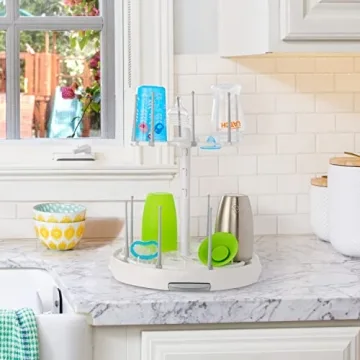 Munchkin High Capacity Baby Bottle Drying Rack White