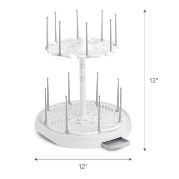 Munchkin High Capacity Baby Bottle Drying Rack White