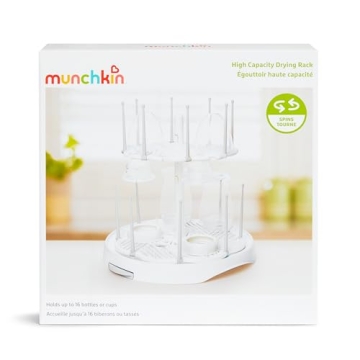 Munchkin High Capacity Baby Bottle Drying Rack White