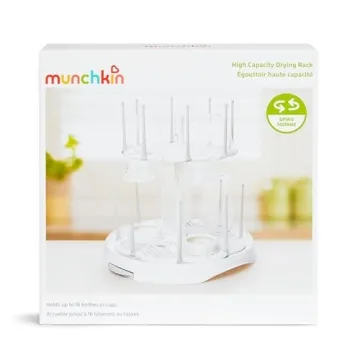Munchkin High Capacity Baby Bottle Drying Rack White