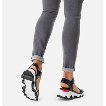 Sorel Women's Kinetic Sandals - Black - Size 8
