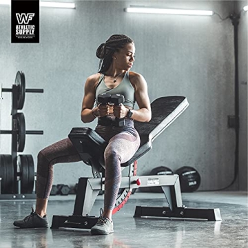 WF Athletic Supply Black Neoprene Dumbbells for Home Workouts