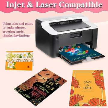 Colored Cardstock 20 Sheets, 20 Assorted Colors A4 Size Cardstock Paper 8.5" x 11, 200GSM 75 lb Cardstock Colored Paper for Card Making, Craft, Scrapbooking, Party Decors, Kids School Supplies