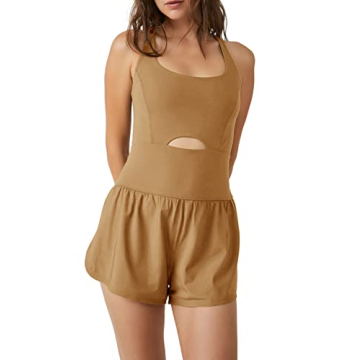 Valphsio Women Workout Short Jumpsuit - Stylish Activewear Bodysuit