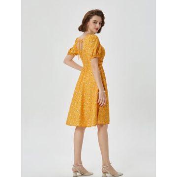 Belle Poque Yellow Floral Vintage Dress for Every Occasion