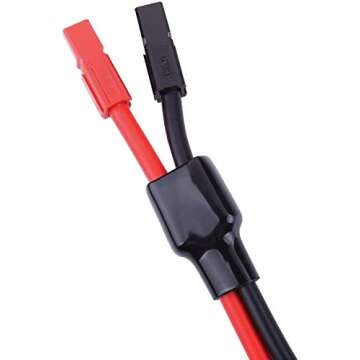 Durable 10AWG Battery Cable with 45A Connectors and Fuses