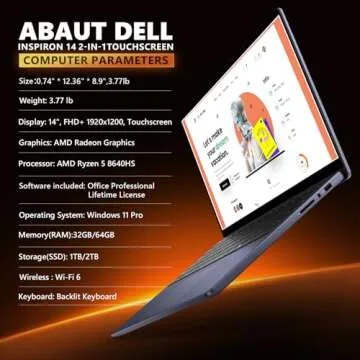 Dell Inspiron-14 2-in-1 Touchscreen Laptop - Ultimate Versatility