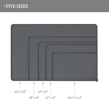 Reopet Waterproof Pet Feeding Mat for Clean Meals