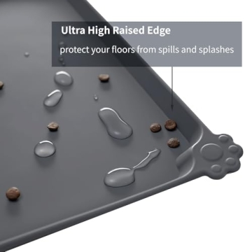 Reopet Waterproof Pet Feeding Mat for Clean Meals