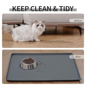 Reopet Waterproof Pet Feeding Mat for Clean Meals