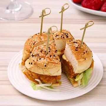 100 PCS Eco-Friendly Bamboo Cocktail Picks for Parties