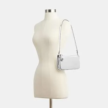 Chic Coach Metallic Pochette for Everyday Elegance