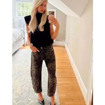 Himosyber Women's Solid Sleeveless Vest Elegant High Neck Stretchable Cap Sleeve Knit Sweater Tops (Black-S)