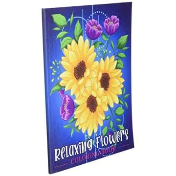 Relaxing Flowers Adult Coloring Book with Floral Patterns