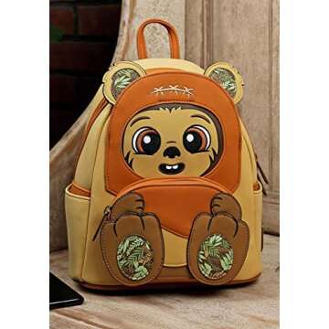 Loungefly Star Wars Wicket Ewok Footsie Cosplay Women's Double Strap Shoulder Bag Purse