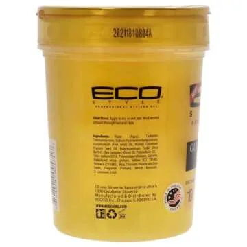 Eco Style Gel - Olive Oil And Shea Butter Black Castor Oil And Flaxseed - Superior Hold And Healthy ...