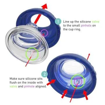 Nuby Clik-It Grip N' Sip Soft Spout No-Spill Training Sippy Cup with Handles - (3-Pack) 10 oz - 4+ M...